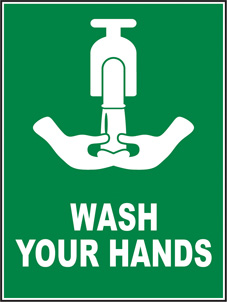 SAFETY SIGN (SAV) | Wash Your Hands